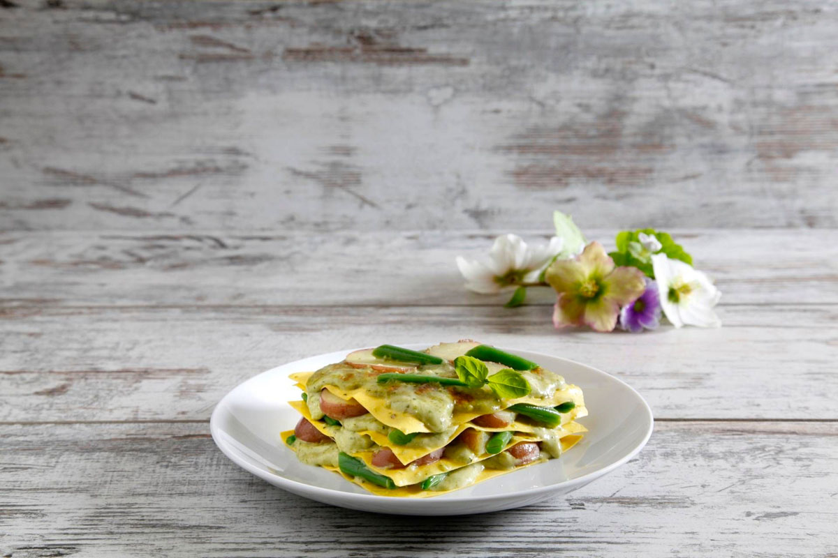 Lasagne al Pesto con fagiolini e patate Ricetta sfiziosa Chef